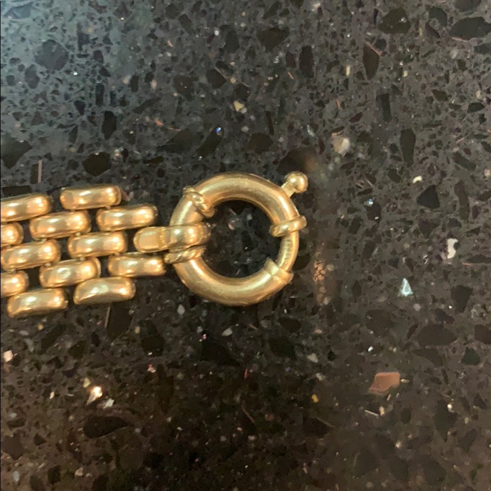 ✨14K Yellow Gold Panther Link Bracelet✨ - Picture 3 of 7
